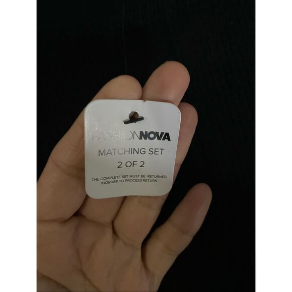 Fashion Nova Call My Name Ribbed Pant Set Size Small NWT - Picture 9 of 10